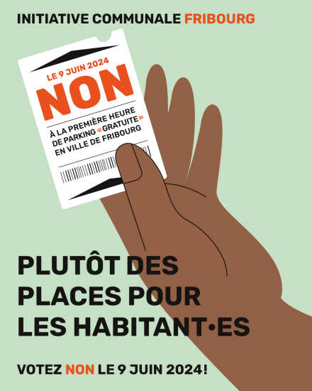 Image Non à l'initiative « La première heure de parking gratuite à Fribourg » 